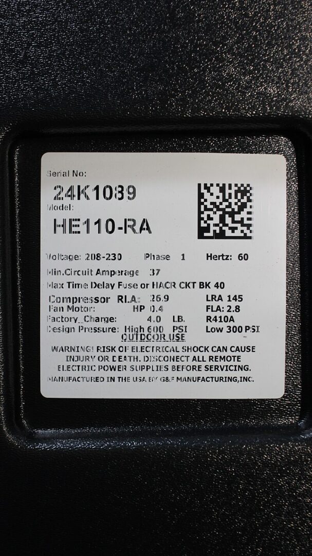 GulfStream HE110 RA <br><h3>Pool & Spa Pool Heater; 115,000 BTU Electric Heat Pump</h3> - Image 8